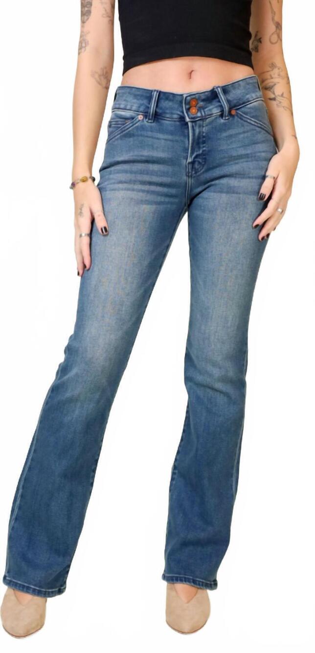 NEW HIDDEN women's ryan jean in medium light wash